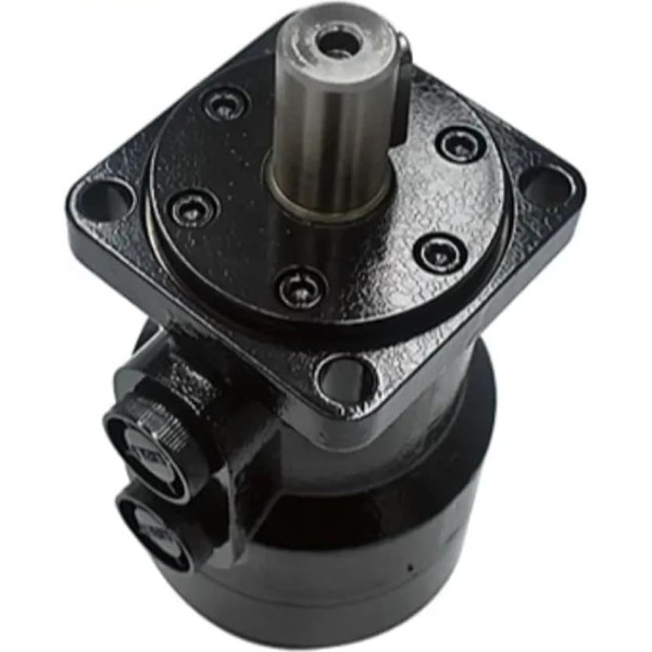 BADIKA Hydraulisches Lenkgetriebe Hydraulikmotor der BMR-Serie mit niedriger Geschwindigkeit und hohem Drehmoment, Positive und Negative Rotationsantriebsbaugruppe(BMR-50 2 Holes)