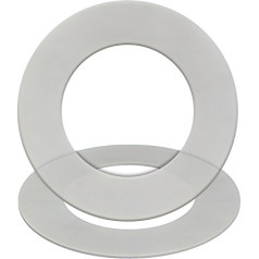 Gas KET24 Gasket Silicone 60 ° Transparent en 1514 IBC DN 100; PN 10/16 162X115X2 (Pack of 50)