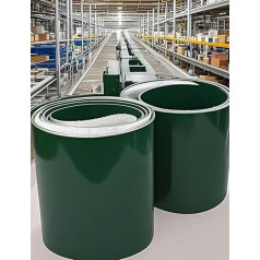 Grünes industrielles, hin- und hergehendes geneigtes Förderband aus PVC, geeignet for effizienten Materialtransport(80x180x0.4cm)