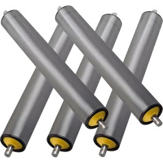 Set mit 5 PVC-Förderrollen, Ersatz für industrielle Förderbänder, 6,3 cm, 5,1 cm, 4,1 cm, 3,3 cm, 2,5 cm Durchmesser, langlebig, reibungsloser Betrieb, ideal für Materialhandhabung