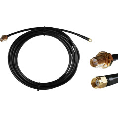 RP-SMA vīrietis - RP-SMA sieviete kabelis 3 m