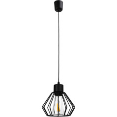PINO piekaramā lampa, jauda maks. 1x60 W, E27, melns