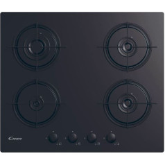 Gāzes/stikla plīts melna cvw6bb