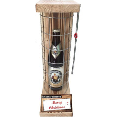 Merry Christmas Gift for Christmas – Franciscan Weissbier – Iron Reserve Grid with Saw – Gift Set for Men Women – Text Red: Merry Christmas