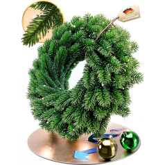 ArtiTree - Christmas Wreath for Door, Advent Wreath, Christmas Decoration for Outdoor and Indoor Use, Artificial Fir Wreath - 60 cm