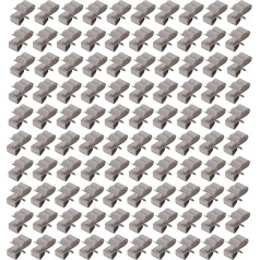 100-teiliges Photovoltaik-Kabelklemmen-Set, Edelstahl-Drahtklemmen-Kabelhalter-Set für Kanu, Fischerboot, Anhänger, Werkbank