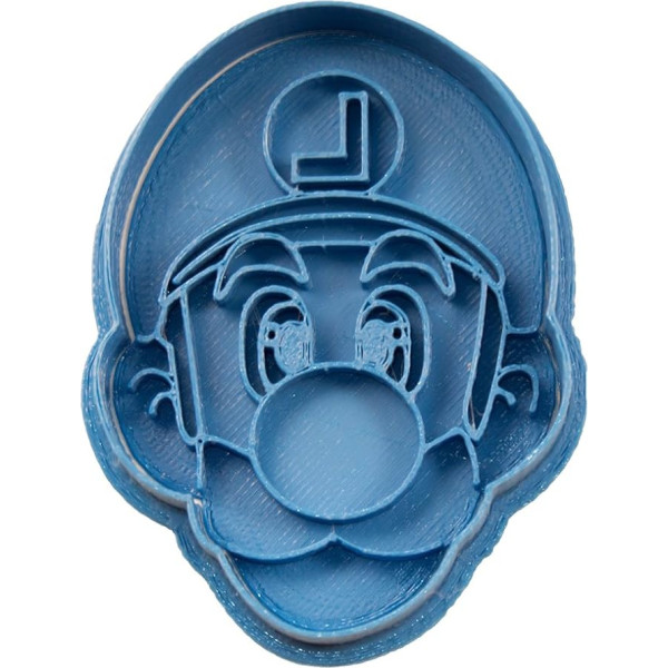 Cuticuter Luigi Mario Bros Cookie Cutter, Blue, 8 x 7 x 1.5 cm