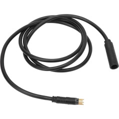 E-Bike Motor Extension Cable, E-Bike Accessories 9 Pin Waterproof Wheel Motor Extension Cable, Electric Bike Socket to Male Wire for Trail Riding (1.5 Flat 1300mm)