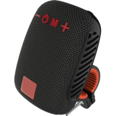 Portable Bluetooth 5.3 Bicycle Speaker, Waterproof Stereo Sound, Small Bicycle Speaker with Clip, Dual Pairing Motorcycle Speaker, Supports FM Radio for Riding