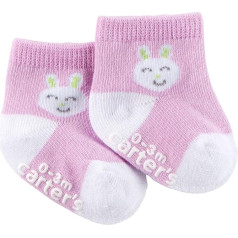 Carter's Unisex Baby Easter Bunny Socks, purple