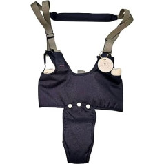 Baby-Lerngeschirr, verstellbar und sicher zum Gehen, bequeme und atmungsaktive Unterstützung, ideal für 6-24 Monate, einfach zu bedienen, erhältlich in Uni-Farben (Blau)