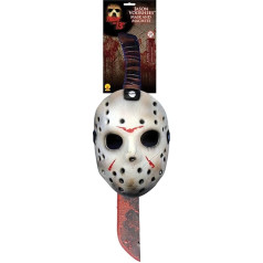 Rubies Costume Co. Men's Friday The 13th: Jason Mask and Machete Set