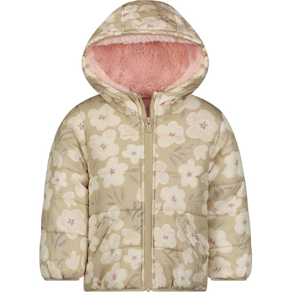 Carter's Baby Kids Winter Jacket for Girls, Khaki, 5 Years, khaki