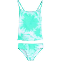 Kanu Surf Girls' Melanie Beach Sport UPF 50+ Banded Tankini 2-Piece Swimsuit