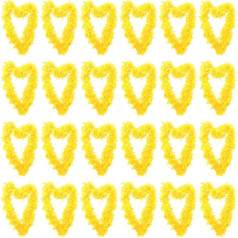 Yellow Feather Boa Accessories - X24 - 180cm Long 80g Feather Boa - Hen Party Costume Accessory