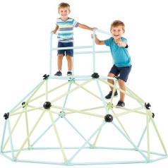 VEVOR Climbing Dome Geometric Climbing Frame (183 cm) Wide, 270 kg Load Capacity Climbing Frame, Climbing Device for Children from 3 to 10 Years, Garden Toy, Playground Blue + Green