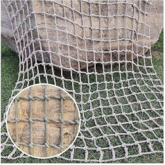 ININOSNP Climbing Cargo Net for Indoor Outdoor Playroom, Outdoor Training Sports Net, Stair Balcony Rope Fence (2 x 5 m)