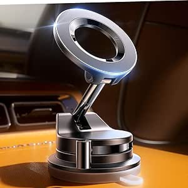 LISEN Handyhalterung Auto für Magsafe [17+KG Vakuum Saugnapf & 20N Magnet] Magsafe Autohalterung, Dusche Wand Handy Halterung Auto Zubehör Innenraum Accessoires Car Gadgets für iPhone 16 Pro Max 15 14