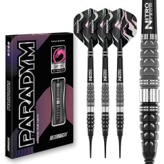 RED DRAGON Paradym Darts - 90% Tungsten - 18g Barrel / 20g Full Weight Professional Soft Tip Dart Set with Dart Flights and Dart Shafts