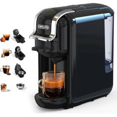 Cafelffe MK-603 Pod Coffee Maker, 4 in 1 Hot/Cold Single Serve Espresso Machine, Compatible with ESE Pods,Nes Original/DG capsules and Ground Coffee, Fast Brew