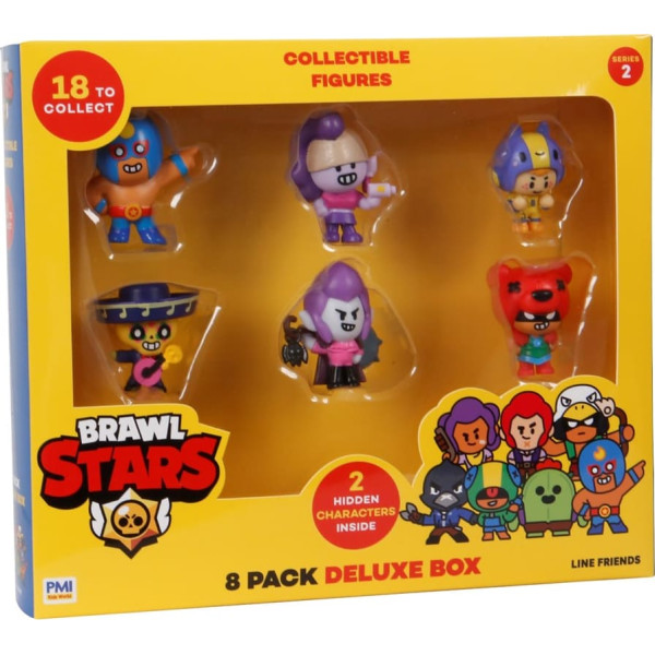 P.m.i. Kids World Brawl stars s2 figūriņas - 8 iepakojuma deluxe kaste ver.b