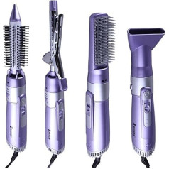 Layhou 4 in 1 Airstyler Ceramic Hair Dryer Hair Dryer Brush Round Brush Hair Styling Devices, Multifunctional Styler Hot Air Brush for Drying, Straightening, Volumising and Hair Styler, Hot Air Comb