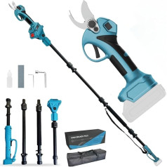 Electric Pruning Shears 30 mm, 2-in-1 Electric Pruning Shears Telescopic Compatible with Makita Batteries, Battery Pruning Shears, Maximum Range up to 4.5 m, Branch Cutter Rose Shears Wireless