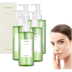 Mugwort Deep Cleansing Oil, Eye Makeup Remover, Light Oi/L with Fresh Cleansing, Daily Makeup Blackhead Removal Oil, Hydrating Facial Cleanser for All Skin Types (5)