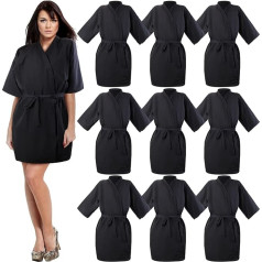 Pasimy Pack of 10 Salon Client Dress Hairdressing Salon Coat Cape Haircut Cape Salon Robes for Hairdressers Salon Apron Cover for Stylists