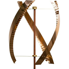 Stanwood Wind Sculpture: Standing United Kinetic Copper Triple Spinner