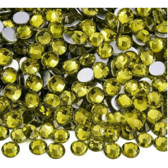 Neue pfauengrüne Glitzer-Strasssteine, keine Hotfix-Strasssteine, Strass-Nägel, Kristalle, Nagel-Zubehör, Diamanten für Nagel-Charms, Kleid, olivgrün, SS6-1440 Stück