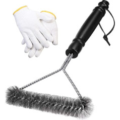 Grill Brush, Stainless Steel Grill Cleaning Brush, Grill Accessories, Grill Brush for Cooking Grate, Quick Effective Cleaning of the Grill Grate, Gas Grill (30 cm)