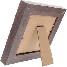 Vintage Wooden Frame for Nail Art, Sturdy Nail Colours, Display Stand for Nail Samples, Walnut Colour, Elegant and Durable Nail Art Holder for Versatile Applications