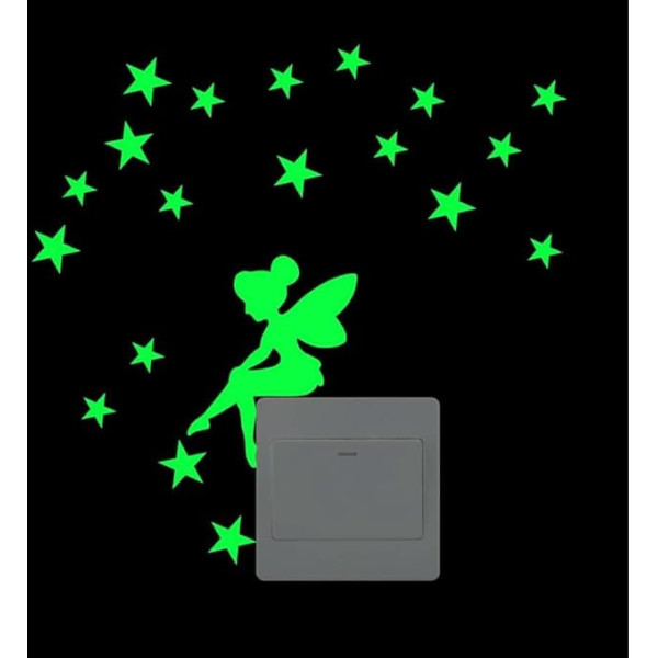 Schlafzimmer-Wandaufkleber zum Abziehen und Aufkleben, Leuchtende Lichtschalter-Aufkleber, Wandtattoos mit Tiermuster, kreative Lichtschalter, Wandkunst, Heimdekoration