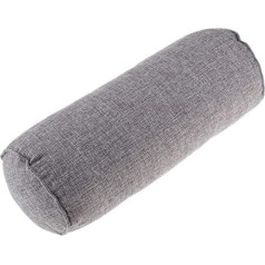 POFET Soft Back Pain Relief Pillow, Round Knee Pillow to Support Cervical Spine for Side, Back, Stomach, Neck, Spine, Back, Hip and Ankle Stress - Grey