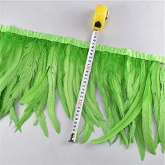1 Meter Rooster Tail Trim Feather Ribbon 25-30cm Feathers for DIY Dress Jewelry Wedding Decoration Feathers