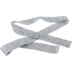 3cm Wide Sparkling Crystal Rhinestone Banding Belt for DIY Clothes Wedding Bags Shoes Decoration (AB Color)