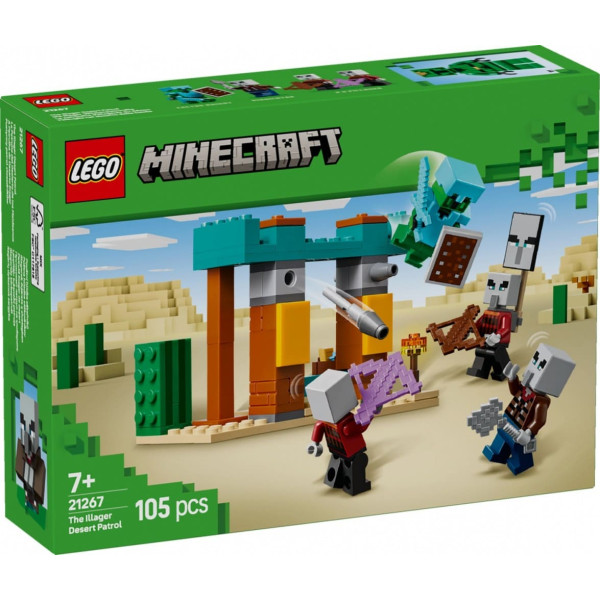 Lego Minecraft ķieģeļi 21267 tuksnesis patruļa zagļi