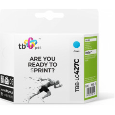 Tinte priekš brother mfc-j5955dw tbb-lc427c 100% jauna ciānkrāsas krāsa