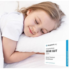 Children's Pillow 40 x 60 cm - Ergonomic Pillow Children for Soft Dreams - Comfort Pillow Children for Optimal Support - Baby Pillow with Cotton Cover and Washable at 60°C - Made in Spain and Oeko-Tex