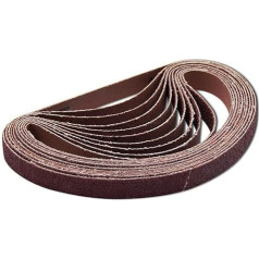 Schleifbänder, 20 Stück Aluminiumoxid-Schleifbänder for Bandschleifer, 25 x 762 mm, Körnung P120/400/800 (100)(40)