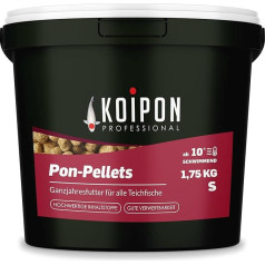 KOIPON Pon Pellets 3 mm 1.75 kg, Fish Food for Pond Fish, Floating All-Year Feed, Pond Food, Koi Food and Goldfish Food