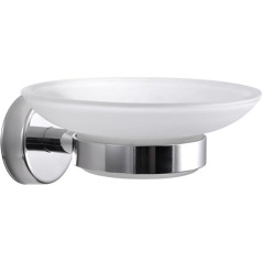 Kapitan Bathroom Toilet Soap Dish/Holder, 3M Self Adhesive OR Screws Mounting, Stainless Steel 18/10, Polished Finish, Made in EU, 20 Years Warranty
