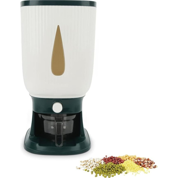 10 kg Rice Dispenser, Large Sealed Grain Container and Household Cereal Dispenser, Automatic Rebound with Large Capacity Rice Dispenser and Sealed Grain Container Bucket for Kitchen