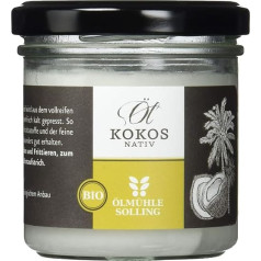 ÖLMÜHLE SOLLING - Organic Coconut Oil | 100% Virgin Organic Coconut Oil | Ideal for Roasting, Baking and Frying, Skin & Hair Care as well as for Dogs and Cats | Contents: 100 ml