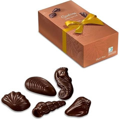 Guylian Dark Praliné Gift Box with Bow - Belgian Seafood Chocolates with Nut Nougat Filling, Perfect for Advent & Christmas, 1 x 225 g