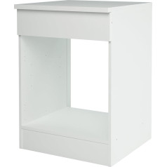 Links 13Casa Adria Kitchen Cabinet for Single Oven Insert Base 60 cm Dimensions 60 x 60 x 84 cm Melamine White