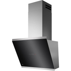 AEG Cooker Hood Series 7000 with SilenceTech 60 cm - Headless Wall Hood with Glass - Exhaust and Recirculation - Max. 760 m³/h in Extraction Mode with Max. 67 dB(A) - Ventilation Function - Stainless