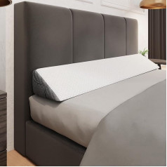 Kölbs Bed Wedge Gap Filler Modern Stylish Wedge Pillow Headboard Pillow Bed Gap Filler Headboard Wedge Pillow Chic Jacquard Velvet Pillow for Headboard Gap Filler Full Size