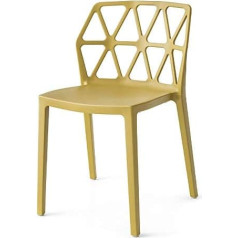Connubia ALCHEMIA Chair Polypropylene Set of 4 Available in 6 Colours (Senape)